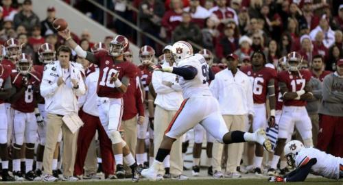 Alabama vs. Auburn College Football, A.J. McCarron