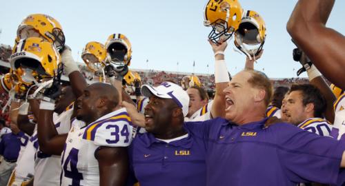 LSU Tigers College Football Coach Les Miles