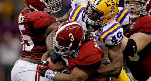 LSU vs. Alabama College Football Barkevious Mingo