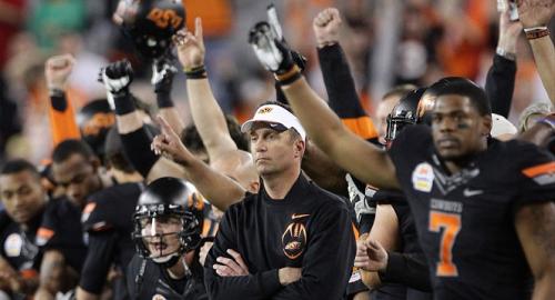 Oklahoma State Cowboys College Football Head Coach Mike Gundy