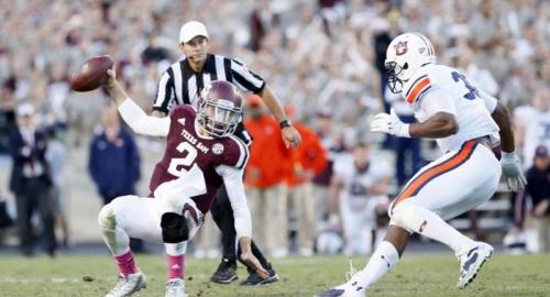 Texas A&M vs. Auburn College Football, Johnny Manziel